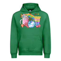 Emerald Unicorn Coffee Cup With Star Bbs Urban Hoodie - BundleAndBundleShop