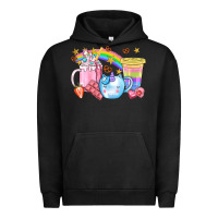 Pigment Black Unicorn Coffee Cup With Star Bbs Urban Hoodie - BundleAndBundleShop