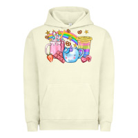 Pigment Pistachio Unicorn Coffee Cup With Star Bbs Urban Hoodie - BundleAndBundleShop