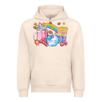 Sandshell Unicorn Coffee Cup With Star Bbs Urban Hoodie - BundleAndBundleShop