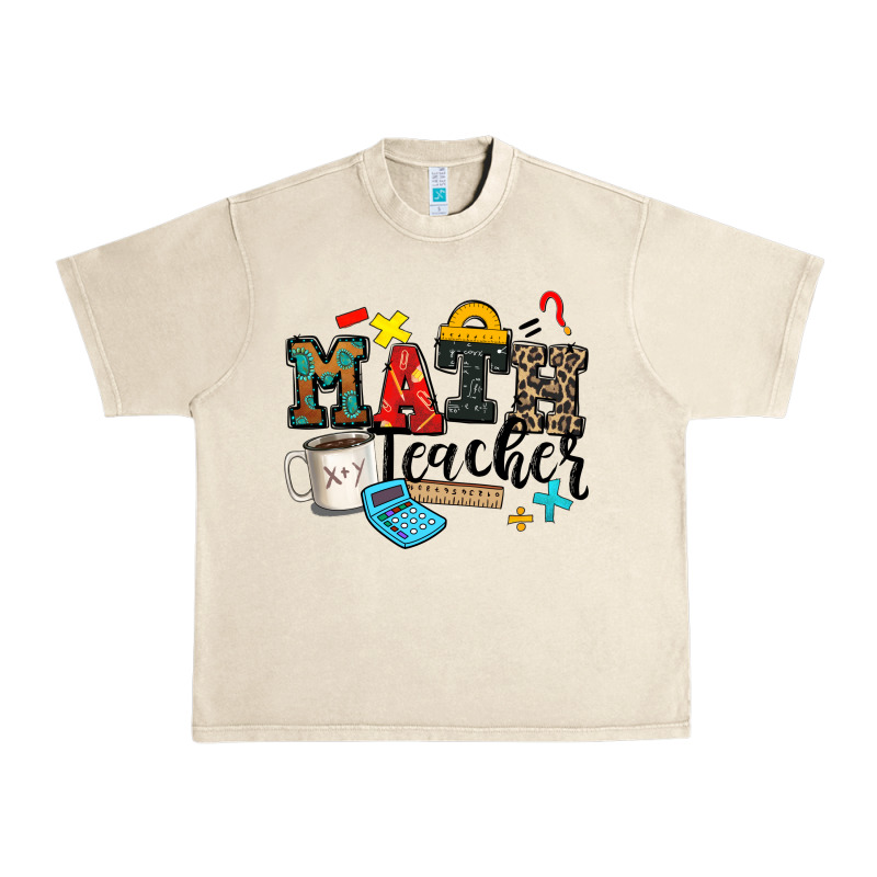Math Teacher Urban Heavy Tee by Zillion Design Studio | Teevron