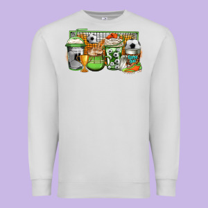 Soccer Coffee Premium Sweatshirt Designed By Jasminsmagicworld
