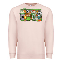 Pale Pink soccer coffee Premium Sweatshirt - Jasminsmagicworld