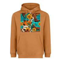 Meerkat cowboy boots and hat seamless pattern Heavyweight Hoodie - BundleAndBundleShop