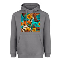 Storm cowboy boots and hat seamless pattern Heavyweight Hoodie - BundleAndBundleShop