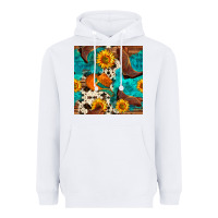 White cowboy boots and hat seamless pattern Heavyweight Hoodie - BundleAndBundleShop