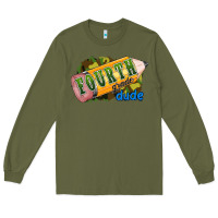 Army Green fourth grade dude Long Sleeve Tee - RanaPortraitStore