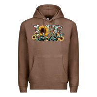 Chestnut love like jesus sunflowers Premium Hoodie - NancyCooperArtShop