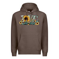 Coffee love like jesus sunflowers Premium Hoodie - NancyCooperArtShop