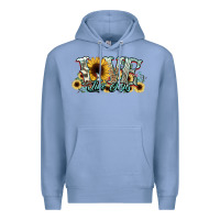 Colony Blue love like jesus sunflowers Premium Hoodie - NancyCooperArtShop