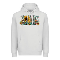 Dove Grey love like jesus sunflowers Premium Hoodie - NancyCooperArtShop