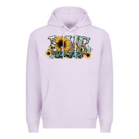Lilac love like jesus sunflowers Premium Hoodie - NancyCooperArtShop
