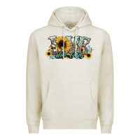 Oatmeal Heather love like jesus sunflowers Premium Hoodie - NancyCooperArtShop