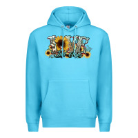 Ocean Blue love like jesus sunflowers Premium Hoodie - NancyCooperArtShop