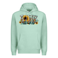 Seafoam love like jesus sunflowers Premium Hoodie - NancyCooperArtShop