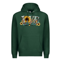 Sports Green love like jesus sunflowers Premium Hoodie - NancyCooperArtShop