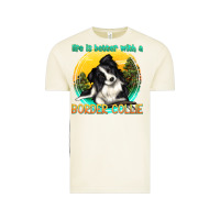 Vintage Arctic life is better with a border collie Vintage Tee - texasbilliewilder