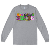 Heather Grey halloween nurse Long Sleeve Tee - AdoDesignShop