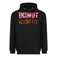Black donut worry with donut Heavyweight Hoodie - AdoDesignShop