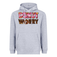 Heather Grey donut worry with donut Heavyweight Hoodie - AdoDesignShop