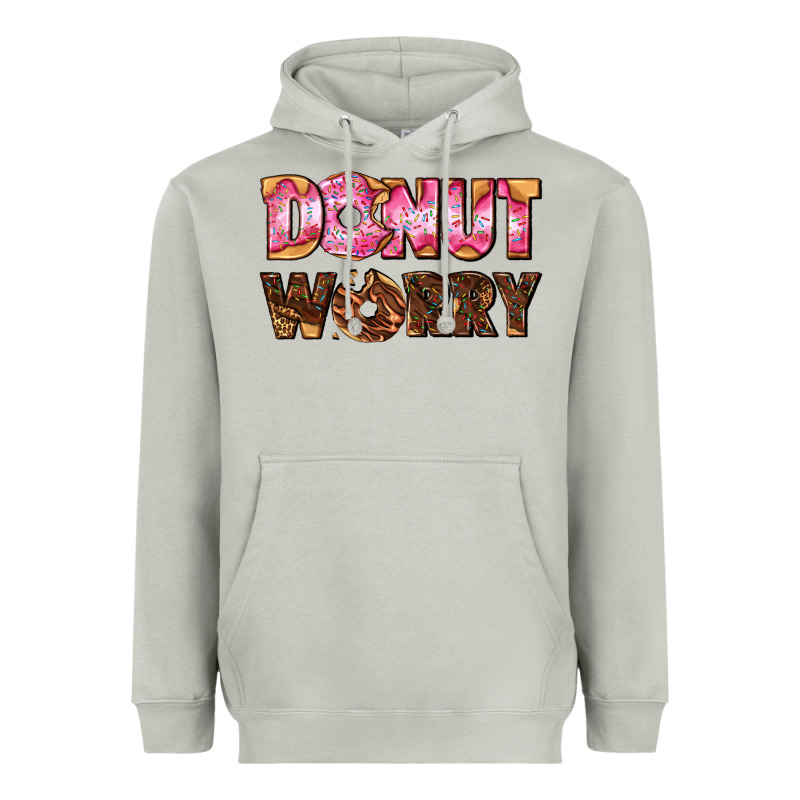 Donut Worry With Donut Heavyweight Hoodie by AdoDesignShop | Teevron