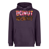 Plum donut worry with donut Heavyweight Hoodie - AdoDesignShop