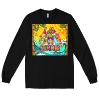 Black hello summer gnomes Long Sleeve Tee - Zillion Design Studio
