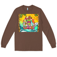 Chestnut hello summer gnomes Long Sleeve Tee - Zillion Design Studio
