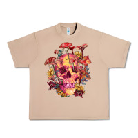 Burro Floral skeleton with mushrooms Urban Heavy Tee - RanaPortraitStore