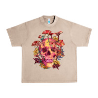 French Oak Floral skeleton with mushrooms Urban Heavy Tee - RanaPortraitStore