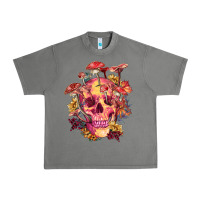 Tornado Floral skeleton with mushrooms Urban Heavy Tee - RanaPortraitStore