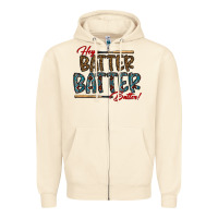 Sandshell hey batter batter batter Zipper Hoodie - CowhideDigitalArt