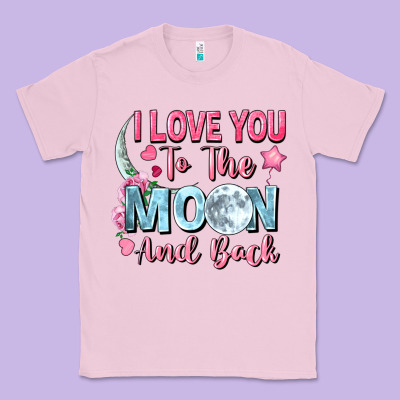 I Love You To The Moon And Back Classic Tee Designed By Fadigitalartstudio