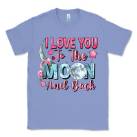 Colony Blue i love you to the moon and back Classic Tee - FaDigitalArtStudio