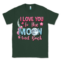 Sports Green i love you to the moon and back Classic Tee - FaDigitalArtStudio