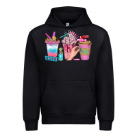 Black Nail Coffee Cups With Rings Bbs Urban Hoodie - BundleAndBundleShop