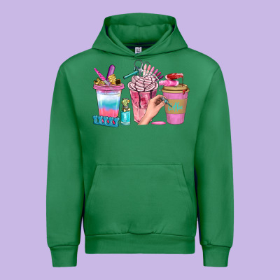 Nail Coffee Cups With Rings Bbs Urban Hoodie Designed By Bundleandbundleshop