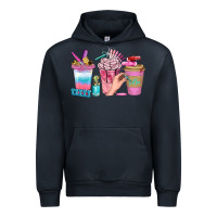 Navy Nail Coffee Cups With Rings Bbs Urban Hoodie - BundleAndBundleShop