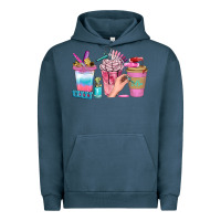 Pigment Midnight Navy Nail Coffee Cups With Rings Bbs Urban Hoodie - BundleAndBundleShop