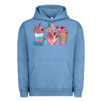 Pigment Pebble Blue Nail Coffee Cups With Rings Bbs Urban Hoodie - BundleAndBundleShop