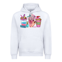 White Nail Coffee Cups With Rings Bbs Urban Hoodie - BundleAndBundleShop
