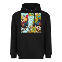 Black western rooster seamless pattern Heavyweight Hoodie - BundleAndBundleShop