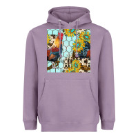 Lavender western rooster seamless pattern Heavyweight Hoodie - BundleAndBundleShop