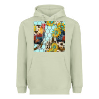 Matcha western rooster seamless pattern Heavyweight Hoodie - BundleAndBundleShop