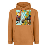 Meerkat western rooster seamless pattern Heavyweight Hoodie - BundleAndBundleShop