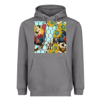 Storm western rooster seamless pattern Heavyweight Hoodie - BundleAndBundleShop