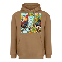 Toasted Coconut western rooster seamless pattern Heavyweight Hoodie - BundleAndBundleShop