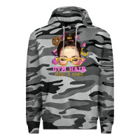 Slate Camo messy bun gym hair dont care Premium Hoodie - NancyCooperArtShop