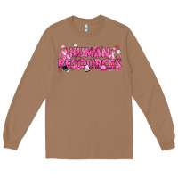 Toasted Coconut Breast Cancer Human Resources Long Sleeve Tee - texasbilliewilder