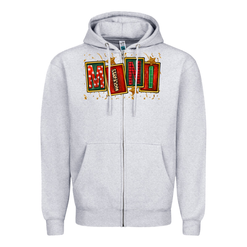 Mini Christmas Zipper Hoodie by FaDigitalArtStudio | Teevron